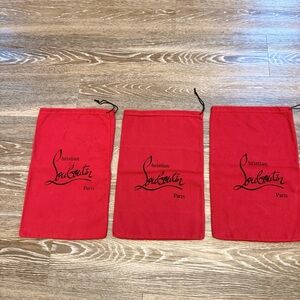 Christian Louboutin Signature Red Dust Bags for shoes